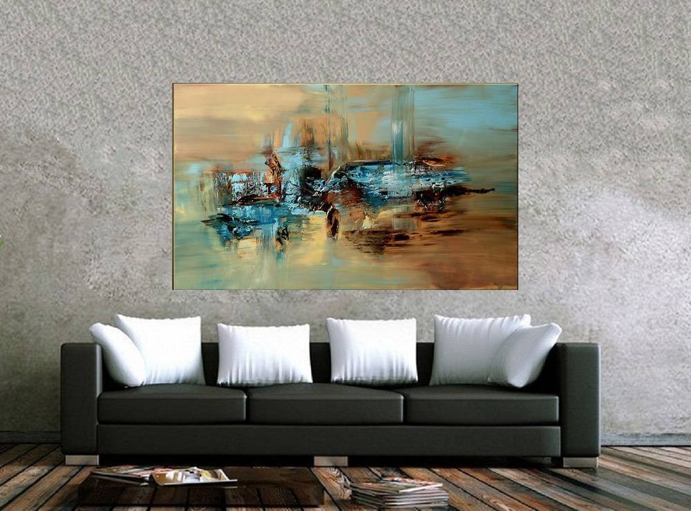 Quadro Pintura Tela Abstrato Moderno 2009: 100cm (A) x 170cm (L) - 2