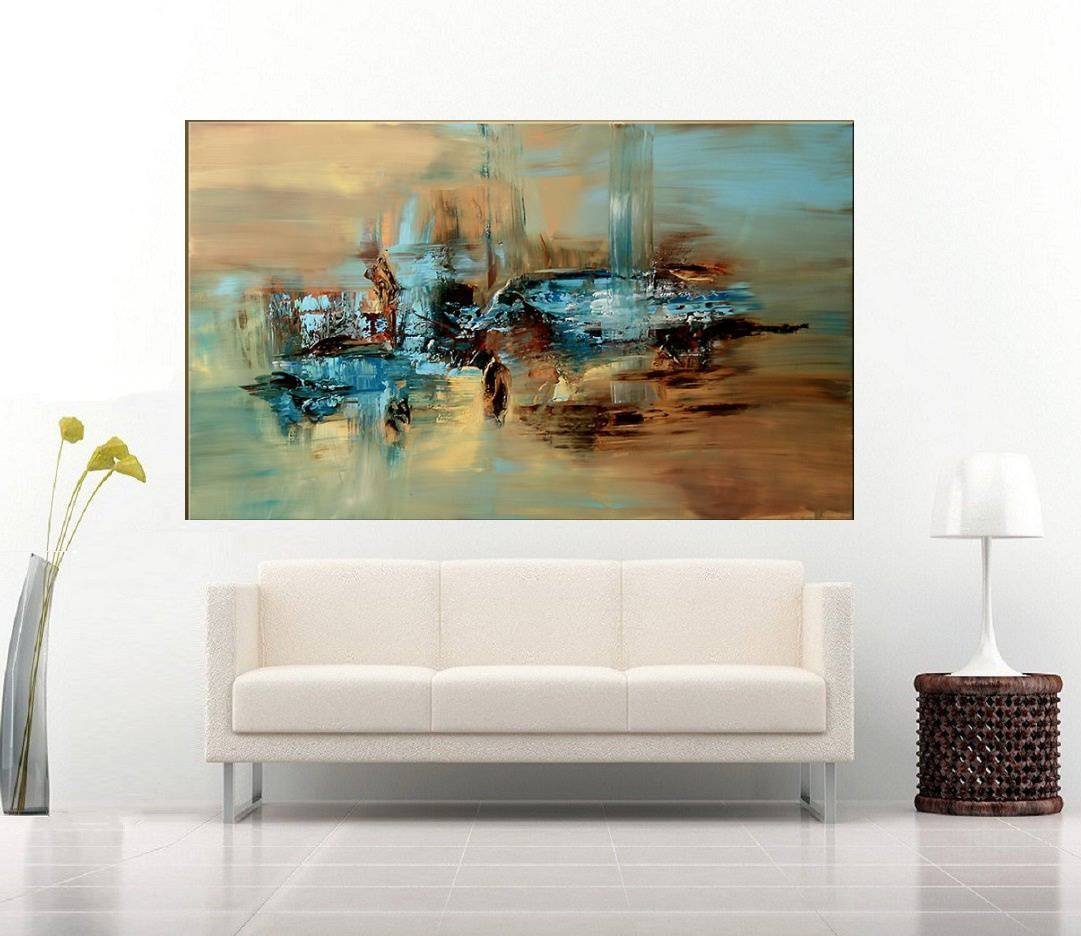 Quadro Pintura Tela Abstrato Moderno 2009: 100cm (A) x 170cm (L) - 3