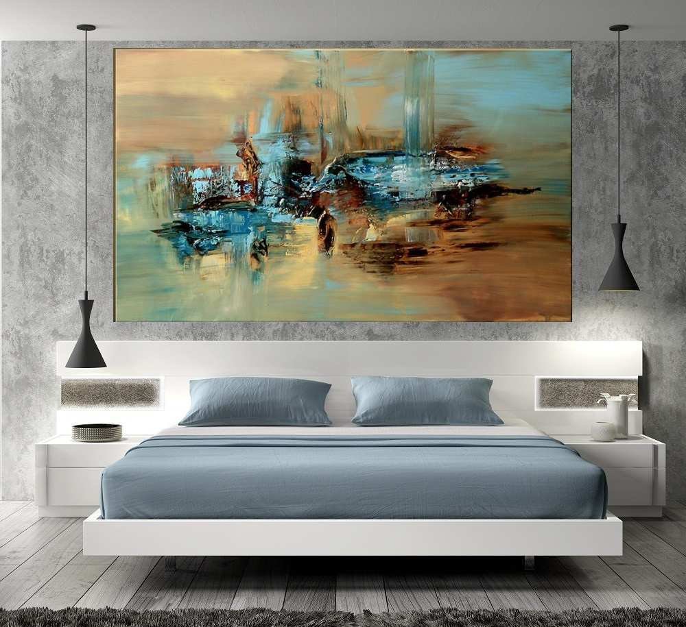 Quadro Pintura Tela Abstrato Moderno 2009: 100cm (A) x 170cm (L) - 5