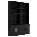 Ver mais imagens de Estante Multiuso de Livros 4 Portas 100% MDF 223CMX154CM Preto