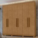 Ver imagem 1 de Guarda Roupa Casal 6 Portas Áries Lopas Amêndoa