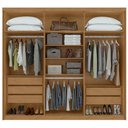 Ver imagem 3 de Guarda Roupa Casal 6 Portas Áries Lopas Amêndoa