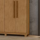 Ver imagem 5 de Guarda Roupa Casal 6 Portas Áries Lopas Amêndoa