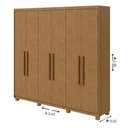 Ver imagem 6 de Guarda Roupa Casal 6 Portas Áries Lopas Amêndoa