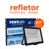 Kit 5 Refletores de Led 200w Fortled - 2