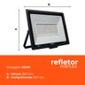 Kit 5 Refletores de Led 200w Fortled - 4