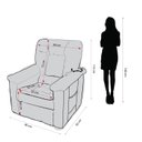 Ver imagem 3 de Poltrona do Papai Reclinável Elétrica Mx-40 Veludo Porsche 