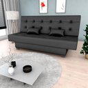 Ver imagem 1 de Sofá Cama Reclinável 3 Lugares Laila