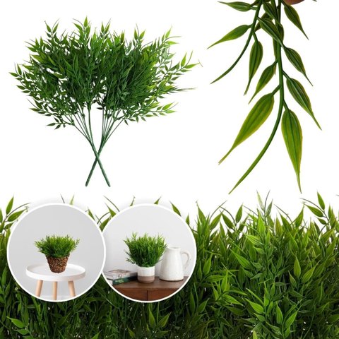 6 Buquês Planta Artificial Decorativa Modelos Variados Ótimo Custo Benefício
