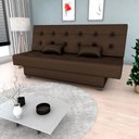 Ver imagem 1 de Sofá Cama Reclinável 3 Lugares Laila