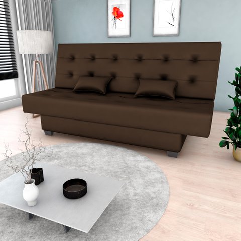 Sofá Cama Reclinável 3 Lugares Laila 