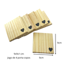 Ver imagem 6 de Kit Bandeja Decorativa Slin e 4 Porta Copos, Kit Decorativo, Mesa Posta, Decoração Casa