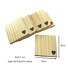 Kit Bandeja Decorativa Slin e 4 Porta Copos, Kit Decorativo, Mesa Posta, Decoração Casa - 6