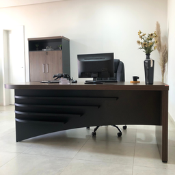 Mesa para Escritório Diretor em L em Tamburato  - 6