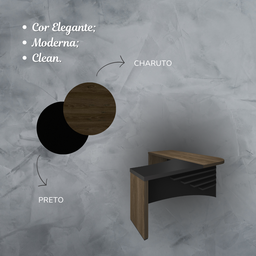 Mesa para Escritório Diretor em L em Tamburato  - 11