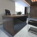 Ver imagem 4 de Escrivaninha Mesa Escritório Diretor em L Tamburato e Elegante 200cm Charuto e Preto Marrom Artany