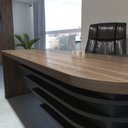 Ver imagem 6 de Escrivaninha Mesa Escritório Diretor em L Tamburato e Elegante 200cm Charuto e Preto Marrom Artany