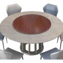 Ver imagem 1 de Base Giratória para Tampo de Mesa Vidro ou Madeira - 60cm