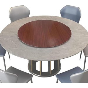 Base Giratória para Tampo de Mesa Vidro ou Madeira - 60cm