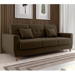 Sofá Cama 3 Lugares com Baú Pâmela  - 1