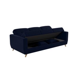 Sofá Cama 3 Lugares com Baú Pâmela  - 5