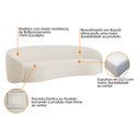 Ver imagem 6 de Kit Sofá 3 Lugares 180cm e 2 Poltronas Orgânica Luxo Recepção Amore Bouclé Bege