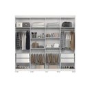 Ver imagem 3 de Guarda Roupa 8 Portas (2 C- Espelho) e 4 Gavetas C- Pés Master New 8.4 Jatobá - Santos Andirá