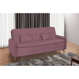 Sofá Cama 4 Lugares Veludo Donna  - 1