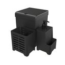 Ver imagem 1 de Kit Pia 3 Peças Lixeira Dispenser Porta Talher Cozinha - Stolf