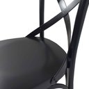 Ver imagem 4 de Kit 4 Cadeiras Gourmet Cozinha Sala Jantar Restaurante Preta