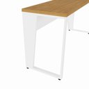 Ver imagem 3 de Mesa Industrial Retangular F5 Office MDF 160cm Freijó com Branco
