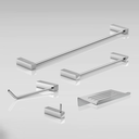 Ver imagem 6 de Kit de Acessórios para Banheiro Escovado 5 Peças 2180tr Grego Metal
