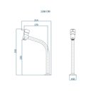 Ver imagem 3 de Torneira de Mesa para Banheiro Eva 90 Fani