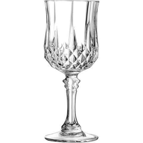 Kit 6 Taça Long Champ Vinho 17x6x6cm 170ml Cristal Transp
