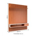 Ver imagem 3 de Painel para Tv até 65 Polegadas Detroit 1 Prateleira Ripado Nature - Tebarrot