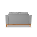 Ver imagem 5 de Sofá Viena 02 Lugares Para Escritorio Linho Cinza - Madeira Prima Deccor