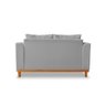 Sofá Viena 02 Lugares Para Escritorio Linho Cinza - Madeira Prima Deccor - 5