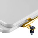 Ver imagem 3 de Assento Sanitário Poliester Hampton Cinza Platina para Vaso