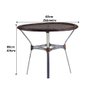 Jogo 2 Cadeiras e Mesa para Área Piscina Lazer - Pedra Ferro - 5