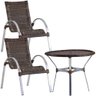 Jogo 2 Cadeiras e Mesa para Área Piscina Lazer - Pedra Ferro - 1