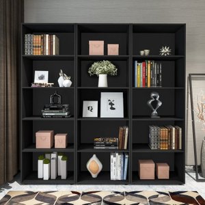 Kit 3 Estantes para Livros 5 Prateleiras 180cmx180cm Multy
