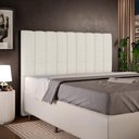 Ver imagem 6 de Cabeceira Cama Box Casal King 195 Cm Linho Champagne