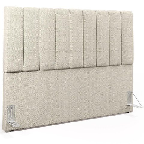 Cabeceira Cama Box Casal King 195 Cm Linho Champagne