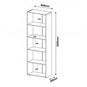 Ver imagem 3 de Kit 2 Estantes para Livros 5 Prateleiras 180cmx120cm Multy