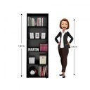 Ver imagem 4 de Kit 2 Estantes para Livros 5 Prateleiras 180cmx120cm Multy