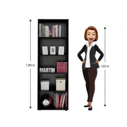 Kit 2 Estantes para Livros 5 Prateleiras 180cmx120cm Multy - 4
