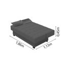 Ver imagem 6 de Sofá Cama Reclinável 3 Lugares Laila 