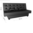 Ver imagem 5 de Sofá Cama Reclinável 3 Lugares Laila 