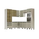 Ver imagem 3 de Cozinha Modulada de Canto Completa 8 Peças com Tampo Linea Luciane Móveis
