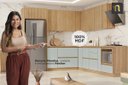 Ver imagem 7 de Armário Aéreo 2 Portas 120cm 100% Mdf Rainha Nature
